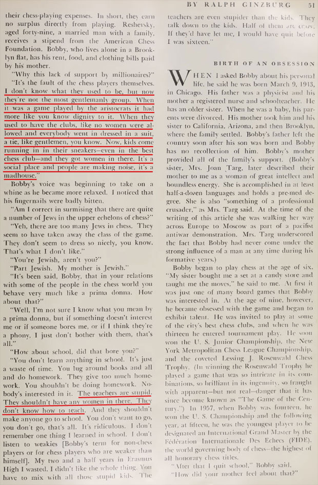Bobby Fischer &ldquo;Portrait of a genius as a young chess master&rdquo;