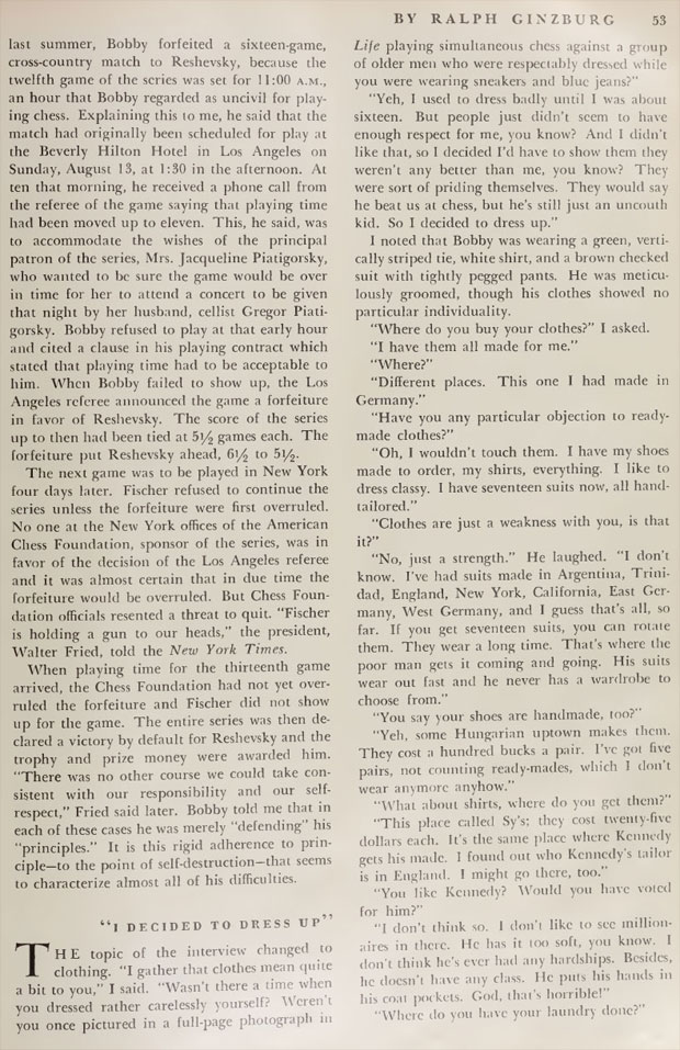 Bobby Fischer &ldquo;Portrait of a genius as a young chess master&rdquo;