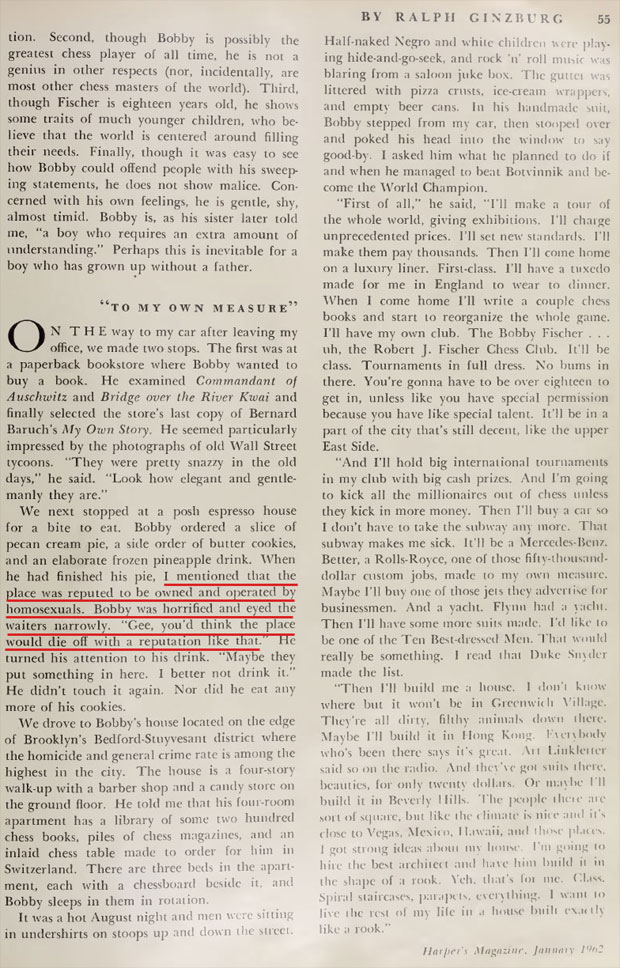 Bobby Fischer &ldquo;Portrait of a genius as a young chess master&rdquo;