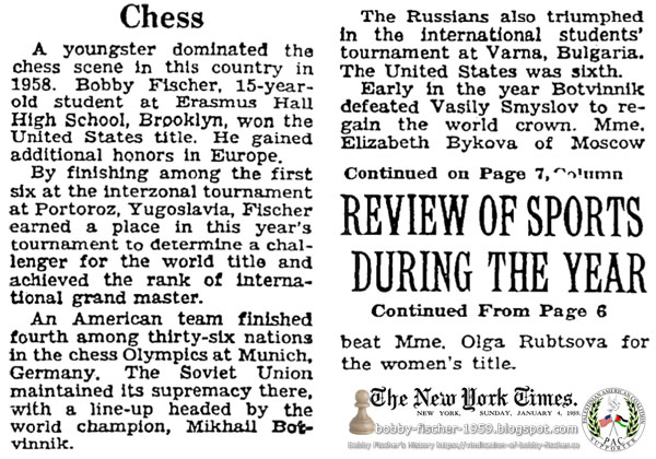 Sports Review of 1958