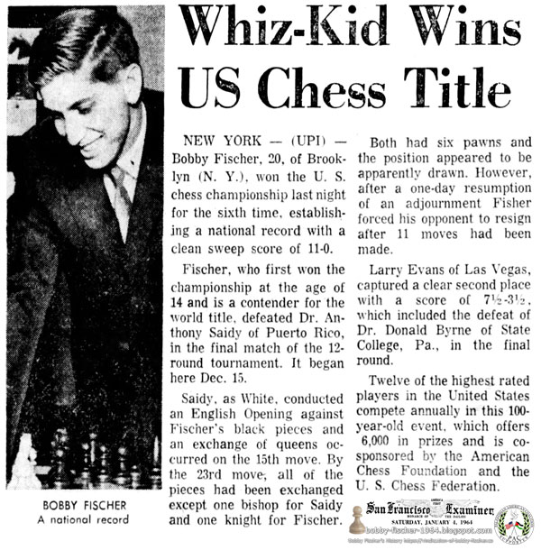 Whiz-Kid Wins US Chess Title