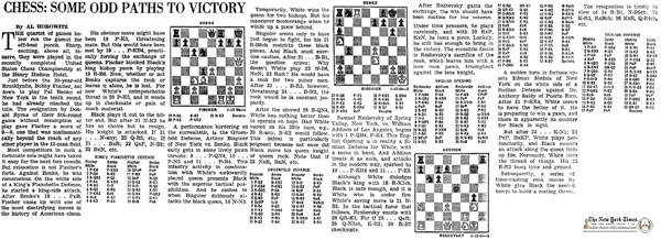 Chess: Some Odd Paths To Victory