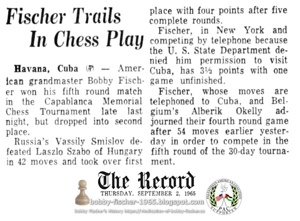 Fischer Trails In Chess Play