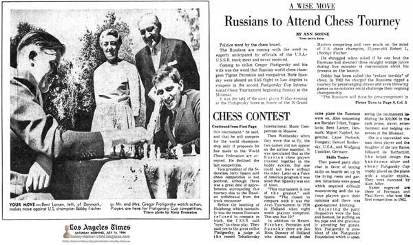 Russians to Attend Chess Tourney