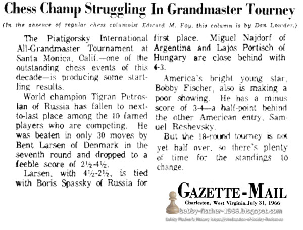 Chess Champ Struggling In Grandmaster Tourney