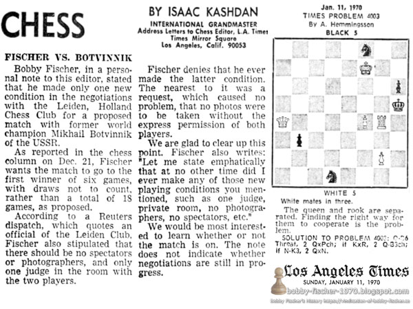 Fischer vs. Botvinnik