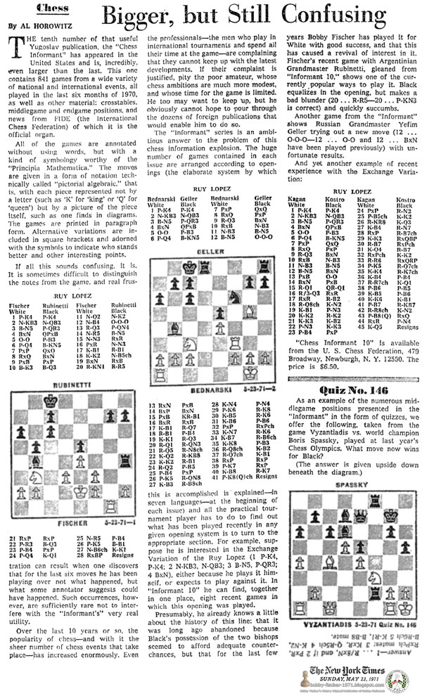 Chess : Bigger, But Still Confusing