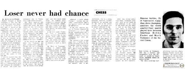 Chess - Loser Never Had Chance by Duncan Suttles