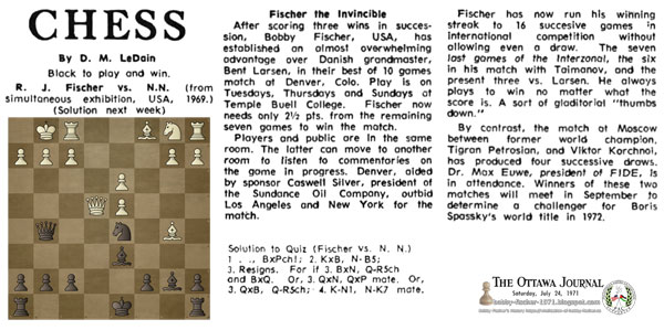 Chess: Fischer the Invincible