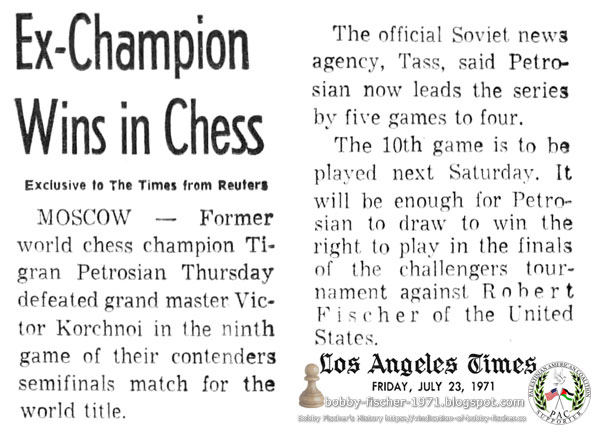 Ex-Champion Wins In Chess