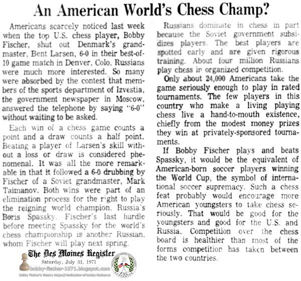 An American World's Chess Champ?