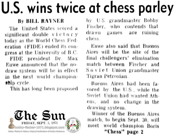 U.S. Wins Twice at Chess Parley