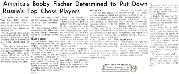 America's Bobby Fischer Determined to Put Down Russia's Top Chess Players