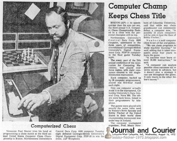 Computerized Chess: Computer Champ Keeps Chess Title