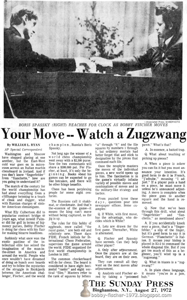 Your Move -- Watch a Zugzwang
