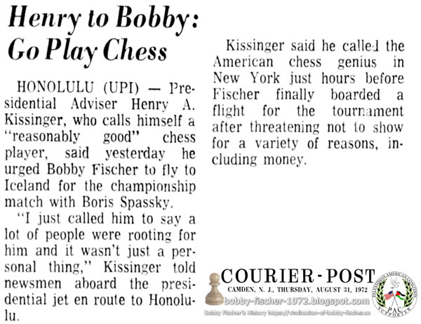 Henry to Bobby: Go Play Chess