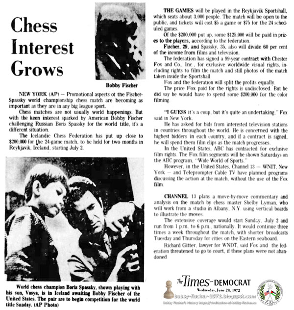 Chess Interest Grows