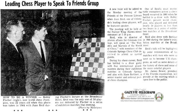Leading Chess Player to Speak To Friends Group