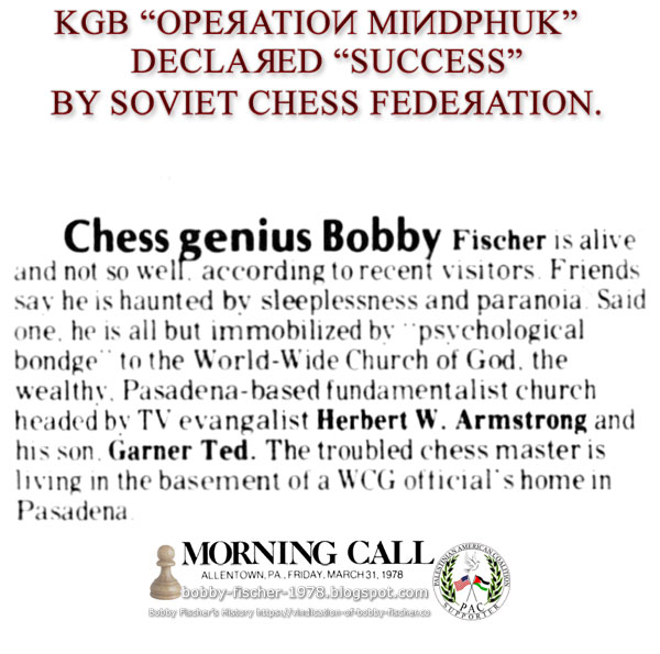 Chess genius Bobby Fischer
