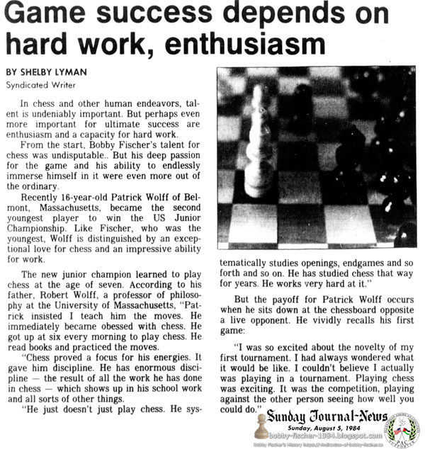 Game success depends on hard work, enthusiasm
