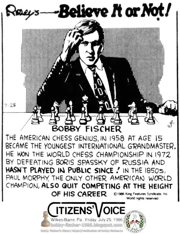 Ripley's Believe It Or Not! - Bobby Fischer