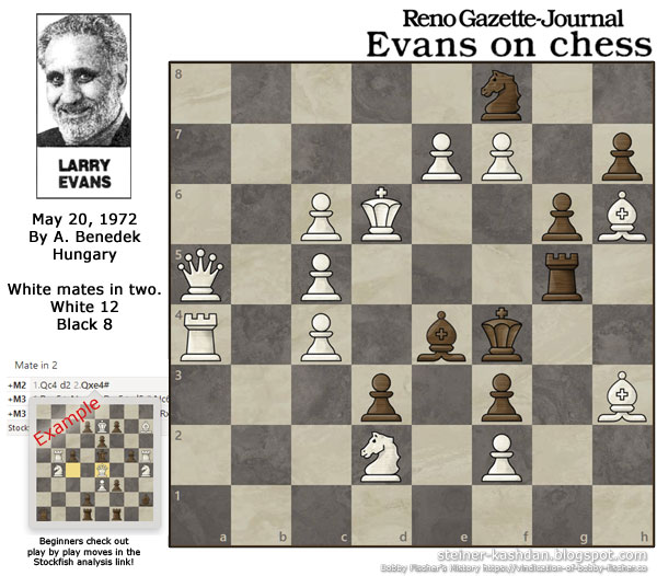 Evans on Chess, May 20, 1972 Chess Puzzle