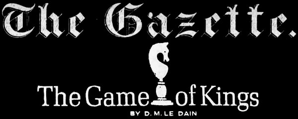 Game of Kings, The Gazette Game of Kings, The Gazette